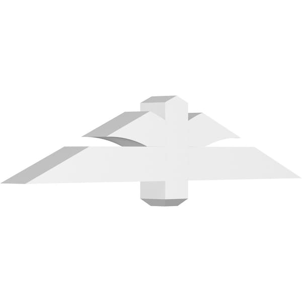 Ekena Millwork Redmond Architectural Grade PVC Gable Bracket, 48"W x 10"H x 4"D x 4"F, 5/12 Pitch GBP048X10X0404RED00 - main